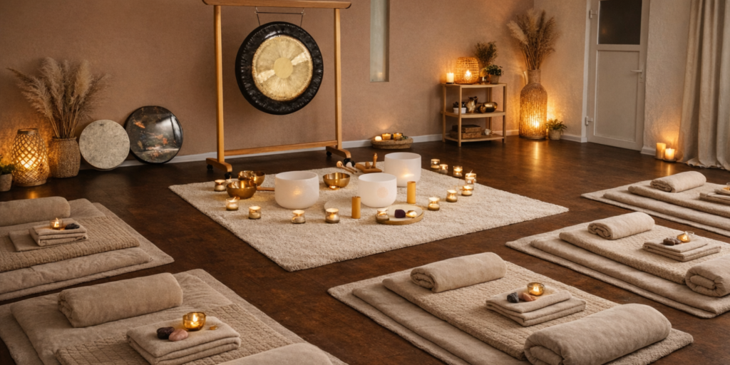 Zvočna masaža v Kamniku Ljubljani Sloveniji – sound bath v Centru zvoka za globoko sprostitev